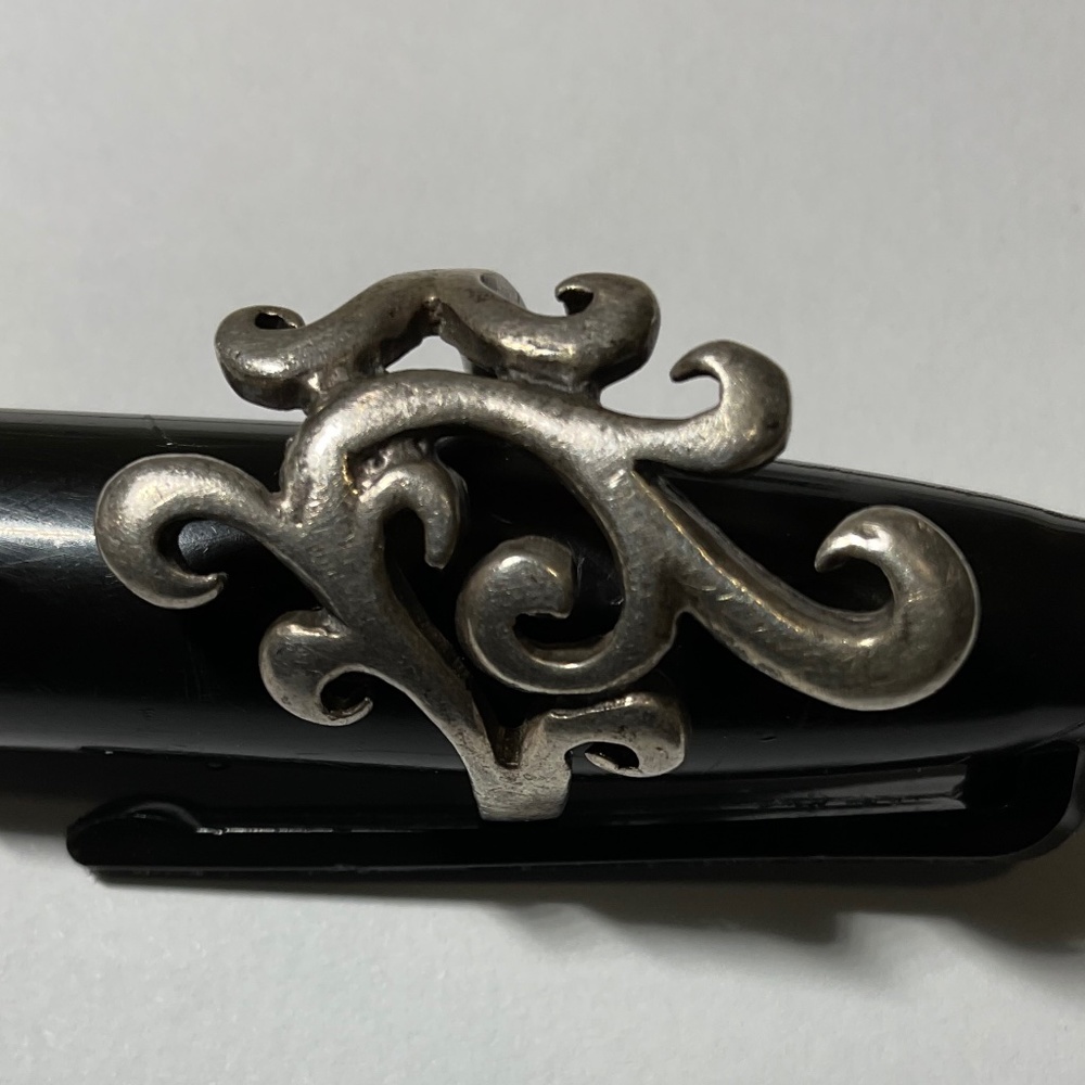 Sterling Silver Vintage Filigree Floral Design and Adjustable